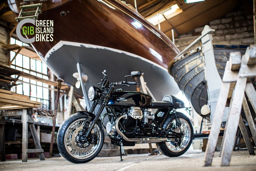 Wechselbare Sitzbank im Custombike-Konzept der Moto Guzzi Le Mans 3