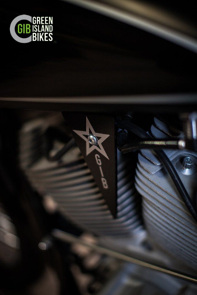 Harley Dyna Klassische und exklusive Motorrad Unikat von Green Island Bikes