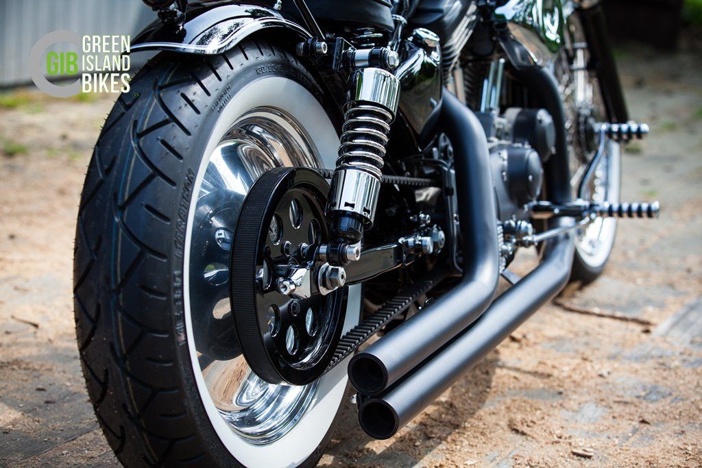 Harley Sportster Old School  Klassische und exklusive Motorrad Unikat von Green Island Bikes