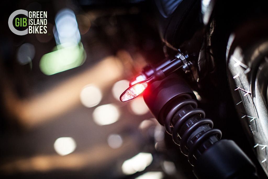 Exklusives Harley Custombike im Drag Style von Green Island Bikes