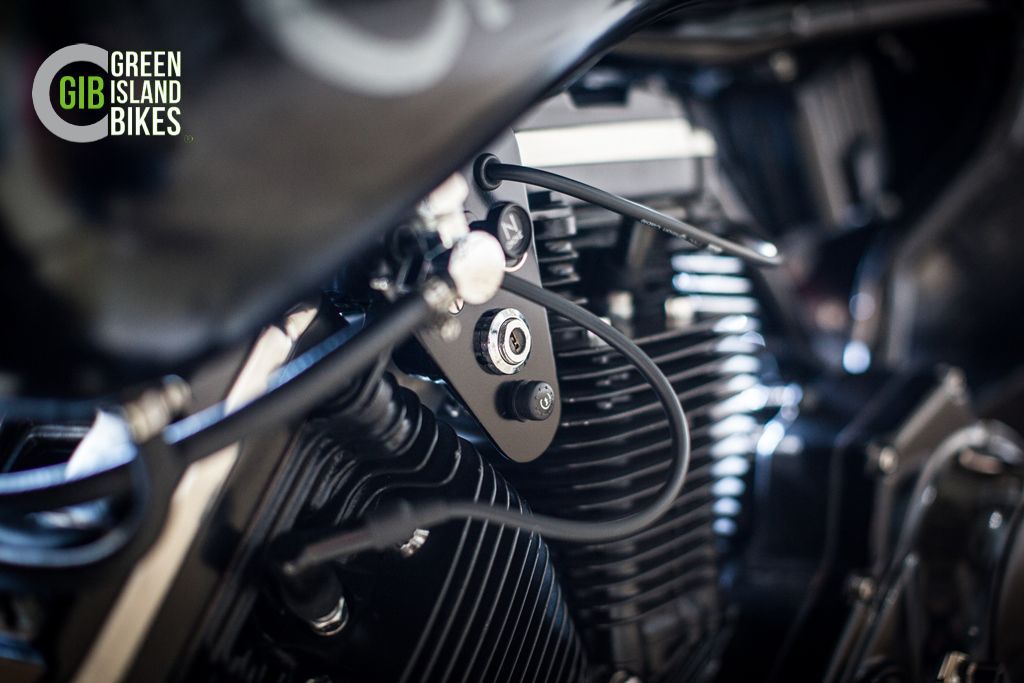 Spezialanfertigung Batterie im GIB Harley Drag Umbau