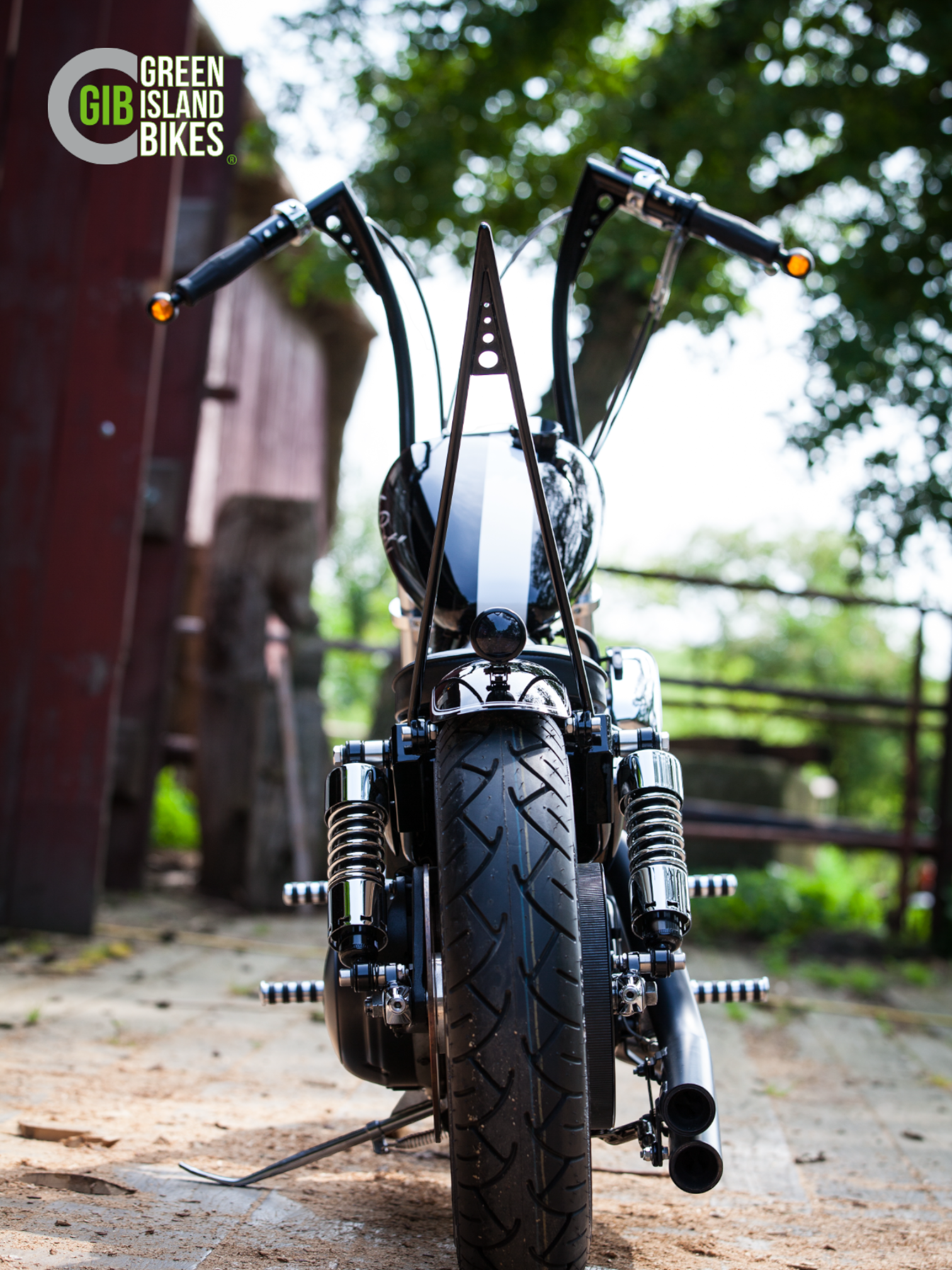 GIB Kawasaki im 73er Z1 Style. Klassisches und exklusives Motorrad Unikat von Green Island Bikes