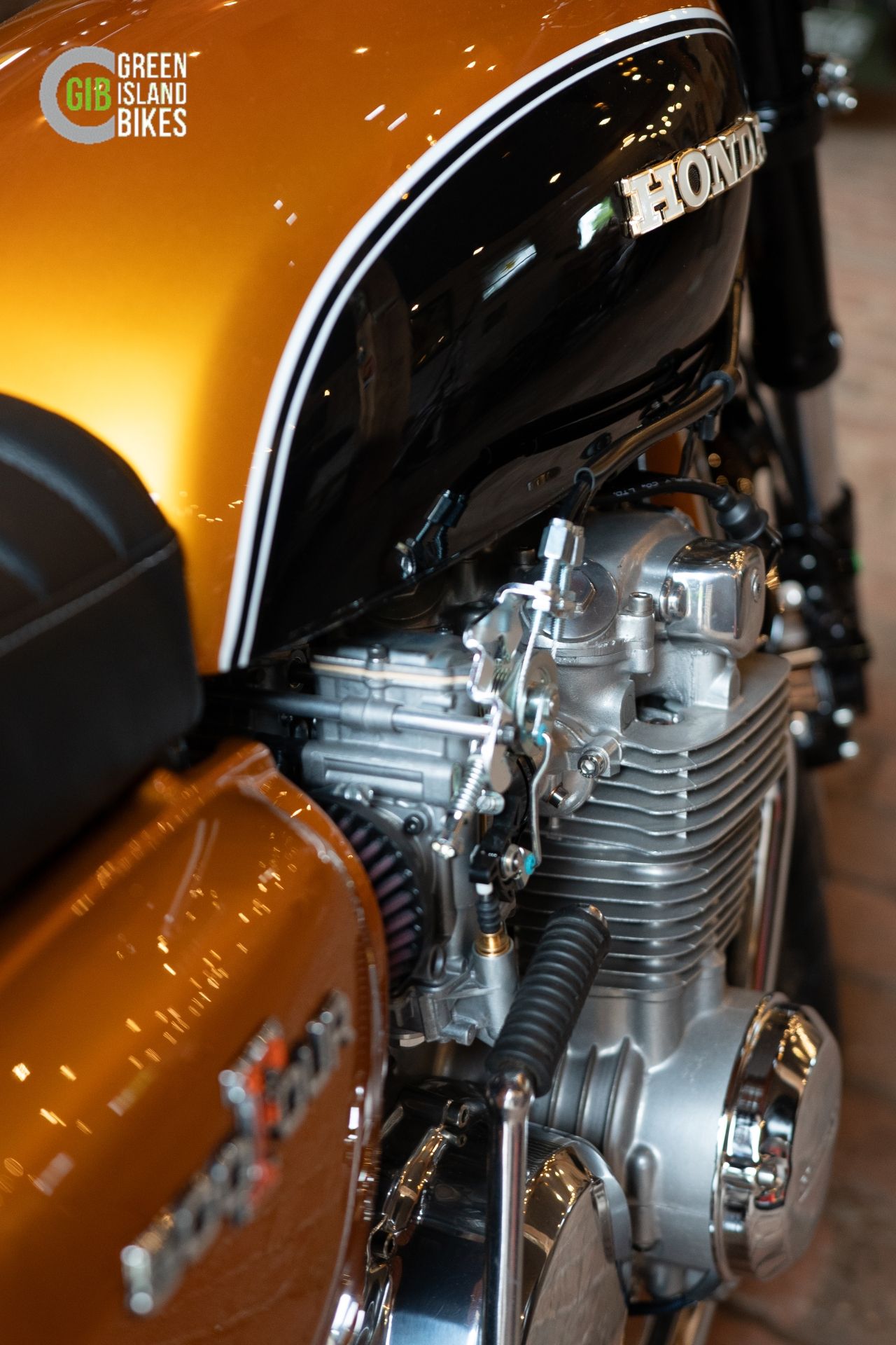 Honda CB500 Four Custombike Umbau Green Island Bikes