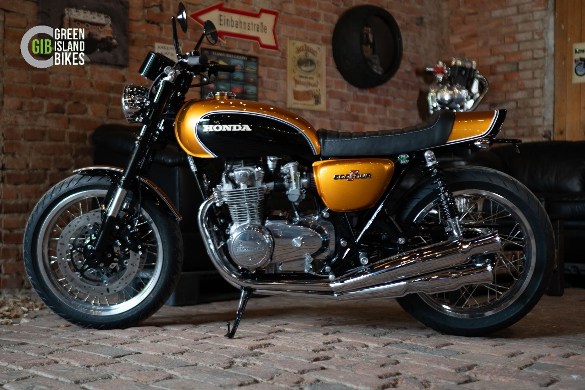 Honda CB500 Four – klassischer Custombike Umbau von Green Island Bikes