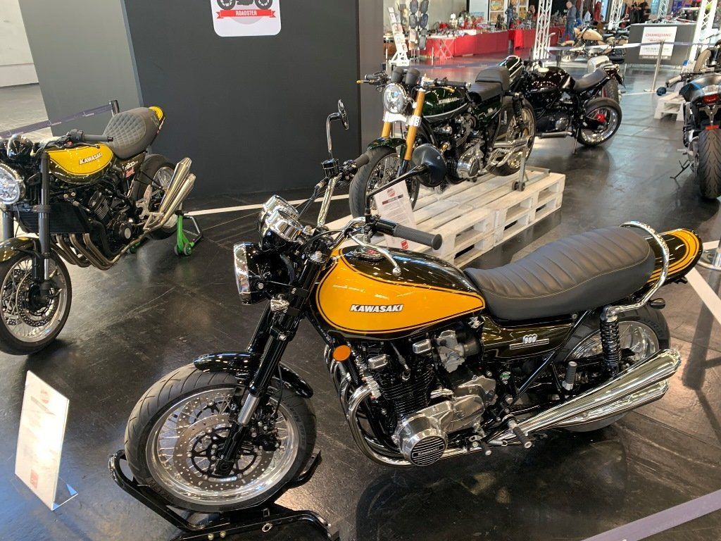 Intermot Köln. Klassische und exklusive Motorrad Unikat von Green Island Bikes.