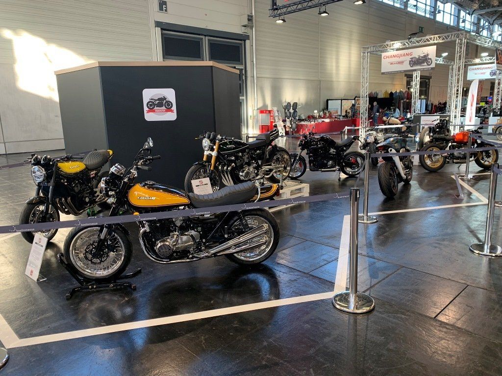 Custombike Show Bad Salzuflen. Klassische und exklusive Motorrad Unikat von Green Island Bikes.