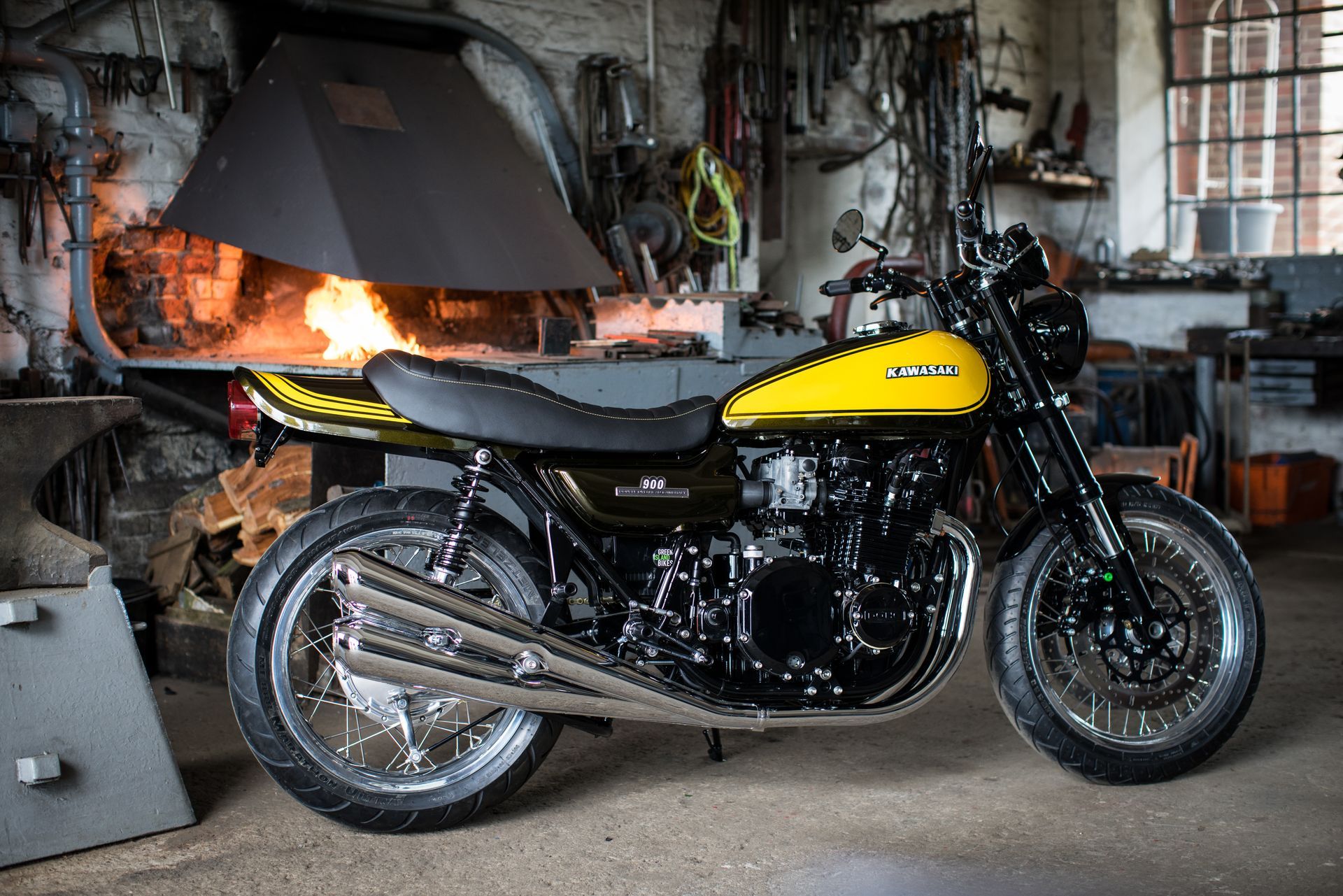 Honda CB 500 Four - Klassischer Motorrad-Umbau im Vintage-Stil von Green Island Bikes