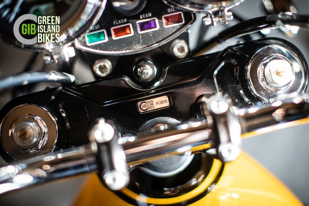 Klassische Formensprache der Kawasaki Z1 im 72er Style