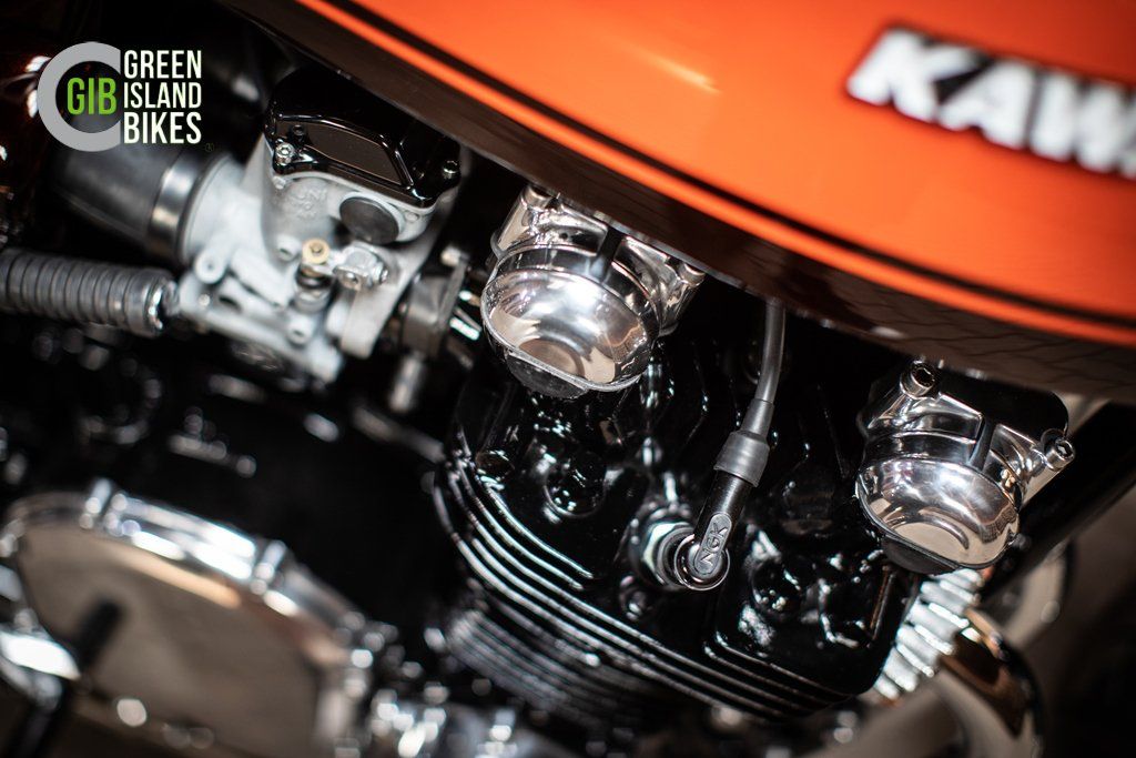 Green Island Bikes Kawasaki im 72er Z1 Style , Z1 Umbau