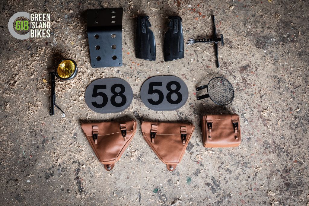 Kawasaki Z 750 B Twin Klassisches und exklusives Motorrad Unikat von Green Island Bikes. Dual Use Scrambler