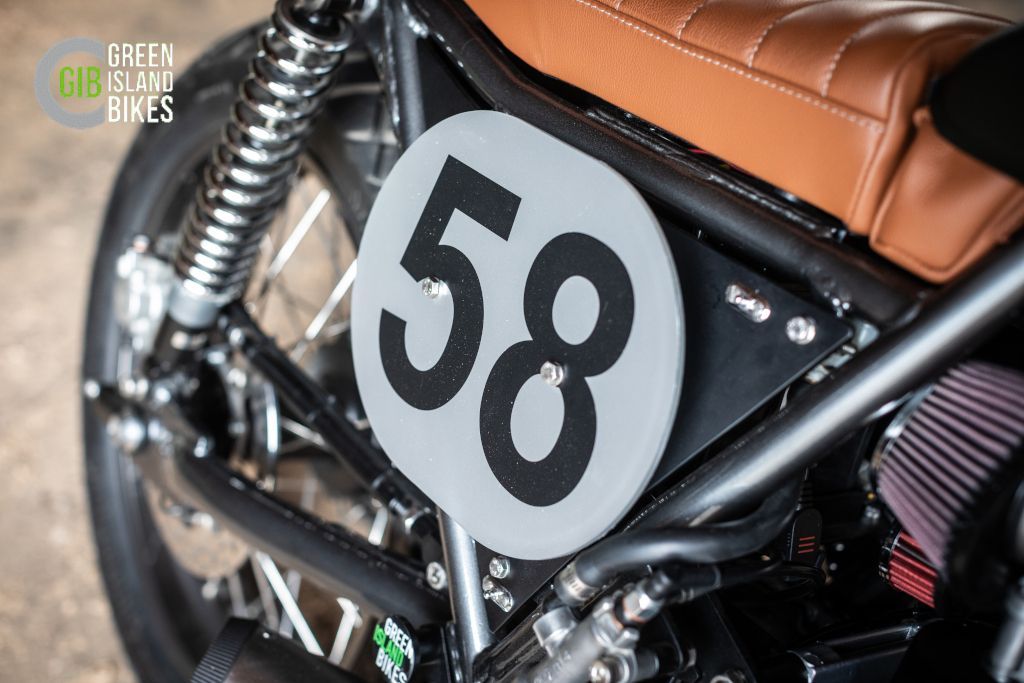 Kawasaki Z 750 B Twin Klassisches und exklusives Motorrad Unikat von Green Island Bikes. Dual Use Scrambler