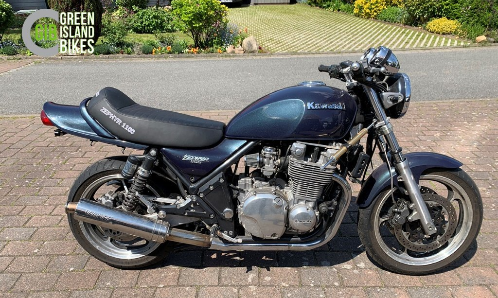 Kawasaki 1100er Zephyr Klassische und exklusive Motorrad Unikat von Green Island Bikes