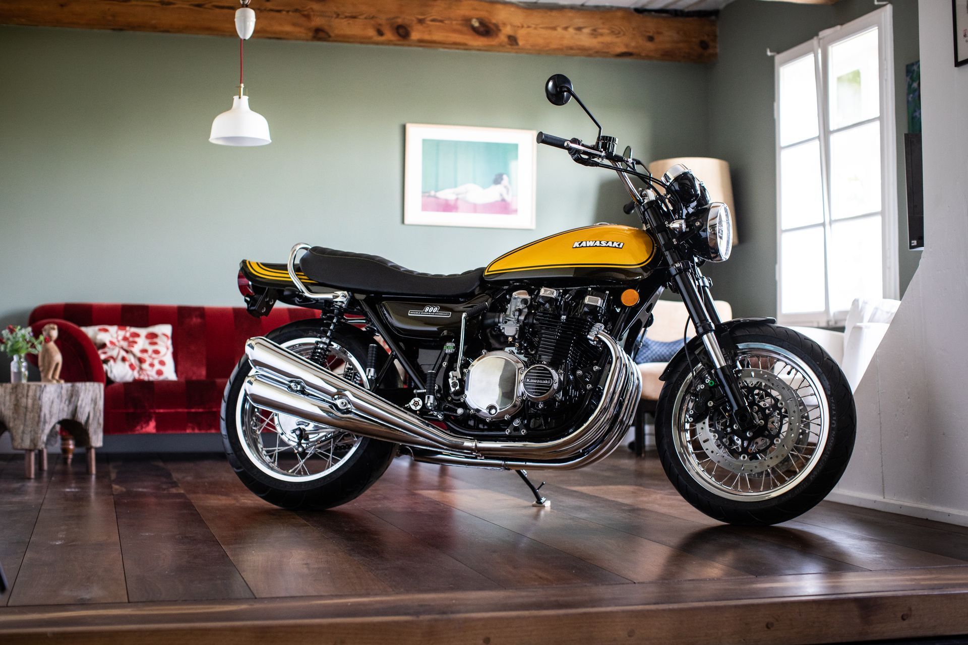 Kawasaki Z1 Unikat Klassischer Motorrad-Umbau im Vintage-Stil von Green Island Bikes