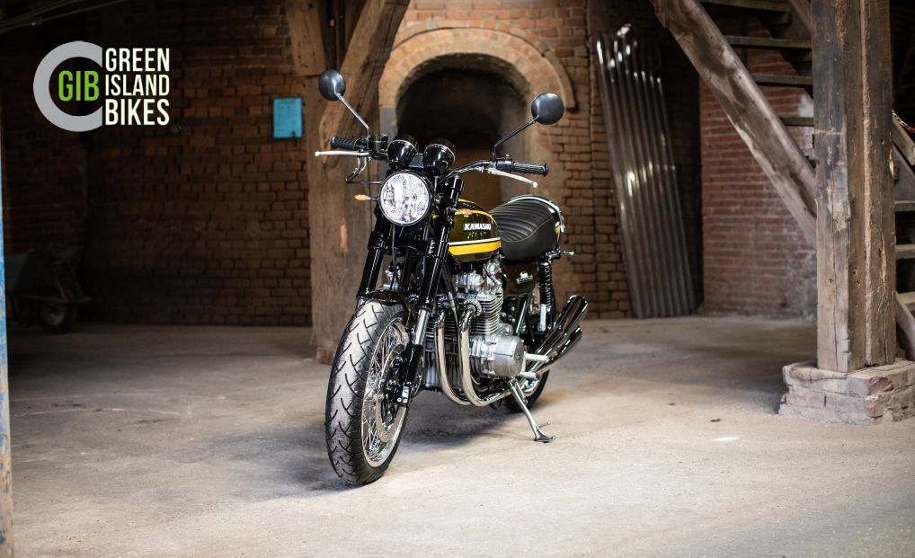 Vintage Custombike auf Basis der Kawasaki Z1 im Retro-Design