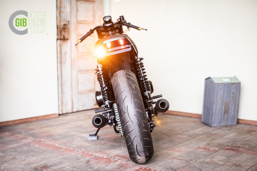 Detailaufnahme eines klassischen Kawasaki Z 650 B Umbauprojekts 18