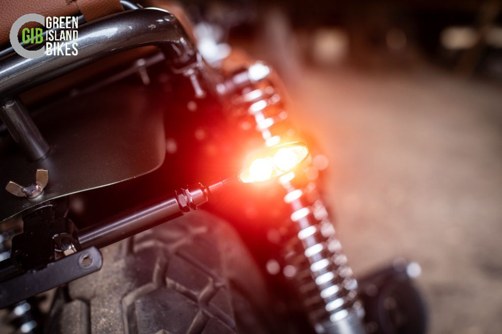 Custom Streetbike Kawasaki Z 750 B Twin in mattem Grün