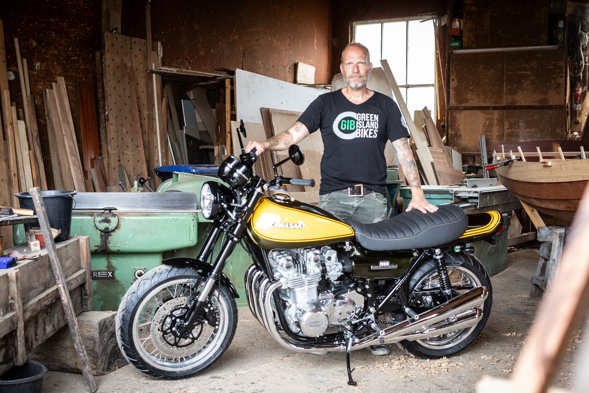 Kawasaki Z900- Individueller Motorrad-Umbau mit klassischem Design und Inhaber Oliver Bluhm