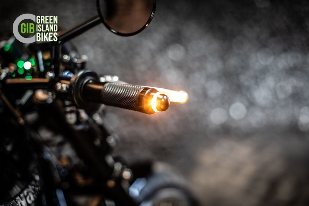 Handgefertigtes Custombike mit markanter Linienführung