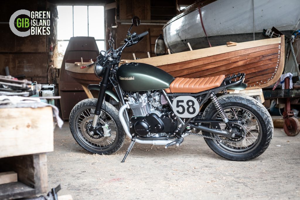 Kawasaki Z 750 B Twin Klassische und exklusive Motorrad Unikat von Green Island Bikes