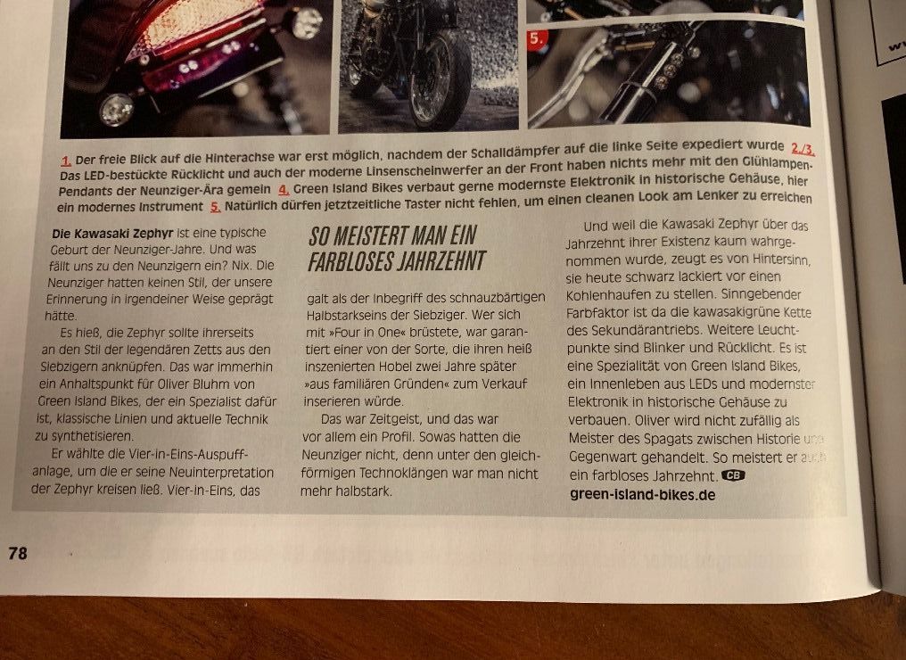 Green Island Bikes in den Medien