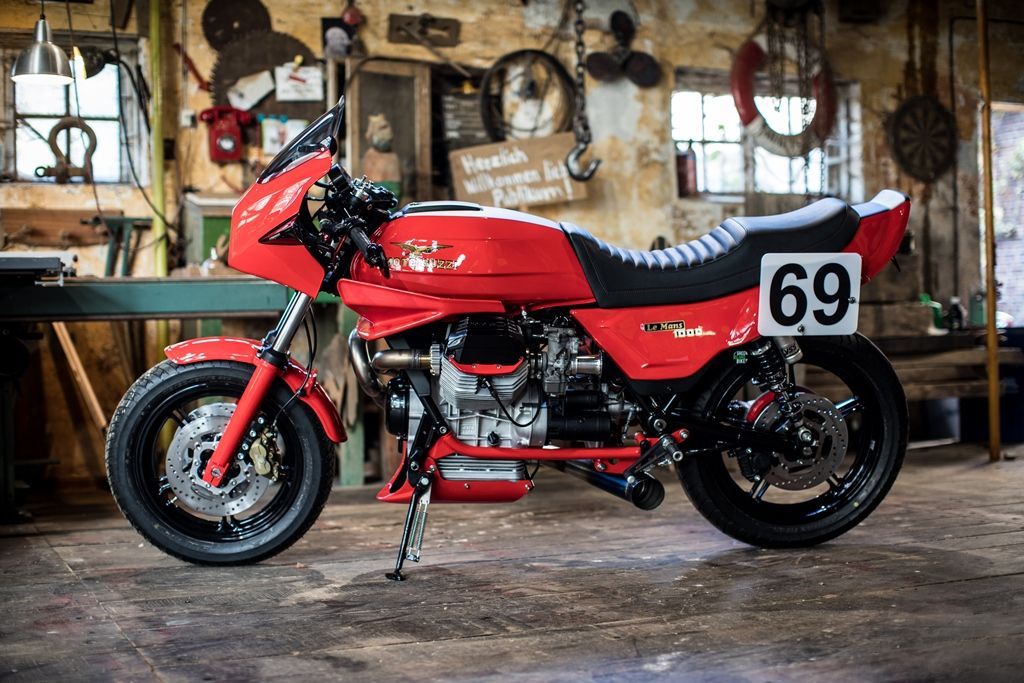 Moto Guzzi Le Mans Klassisches und exklusives Motorrad Unikat von Green Island Bikes
