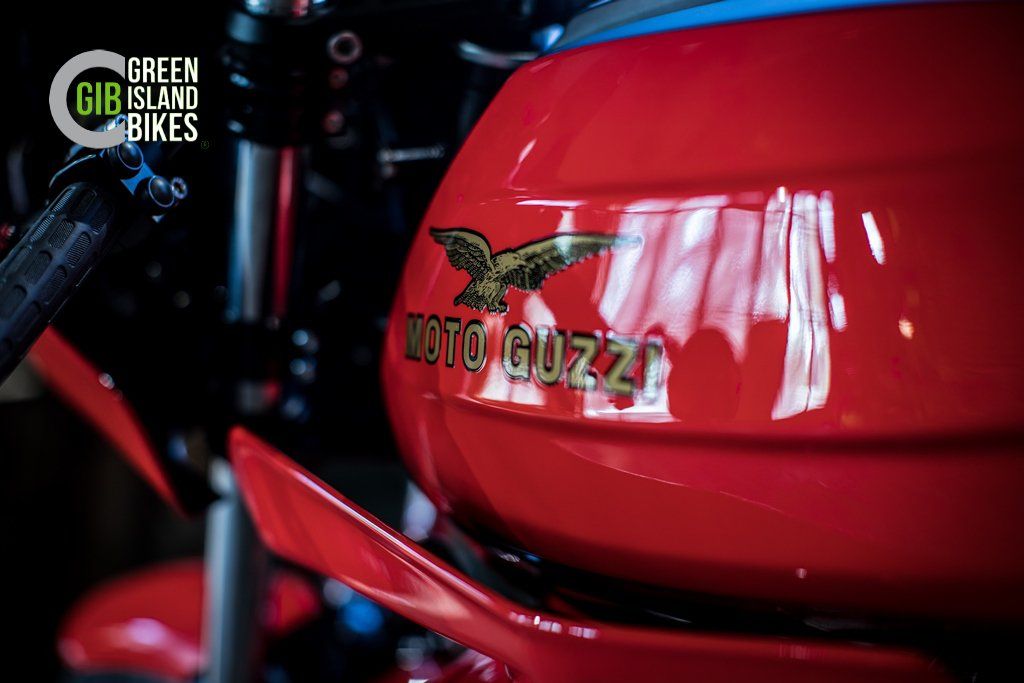 Moto Guzzi Le Mans  Klassische und exklusive Motorrad Unikat von Green Island Bikes. Dr.John Wittner.