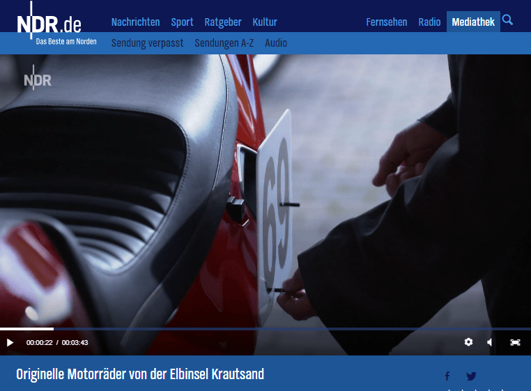 Ein toller TV Auftritt von Green Island Bikes bem NDR Fernsehen im NDR 3