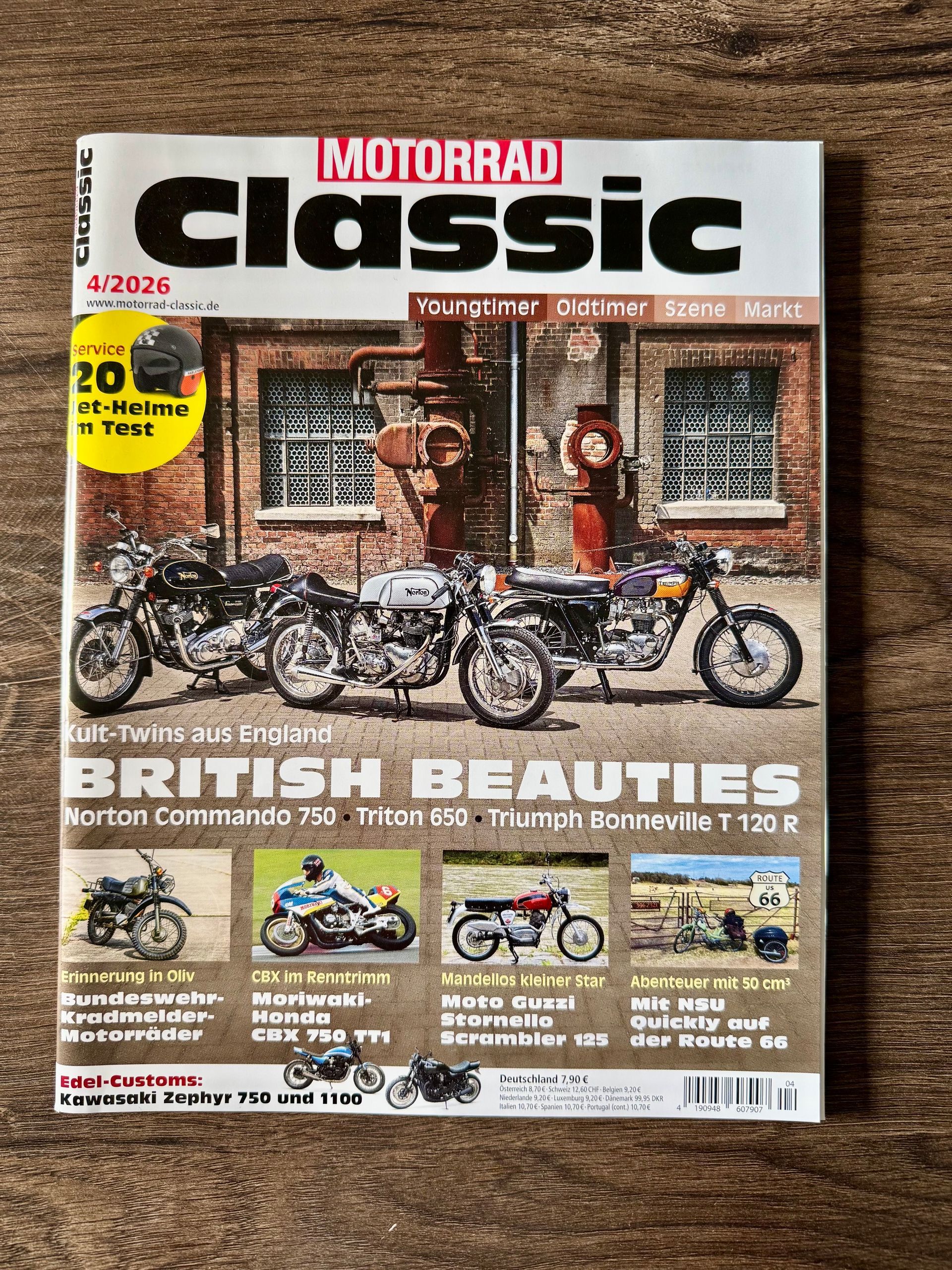Fachzeitschrift-Pressebericht-in-der-Motorrad-Classic-über-Green-Island-Bikes-Custom-Umbauten