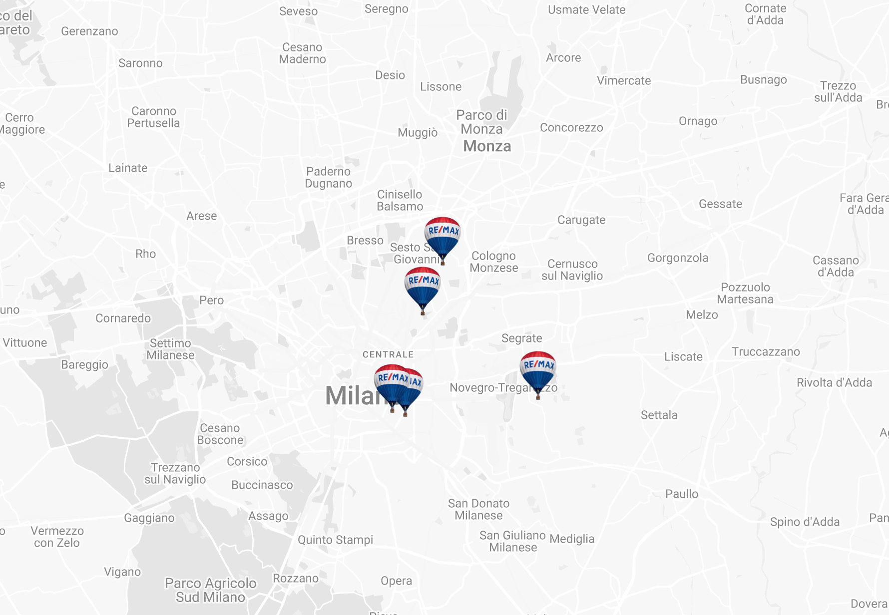 Global map immobili remax class