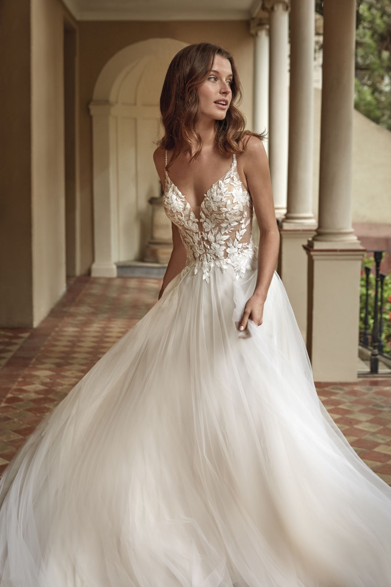 Amelie Say Yes Tüllbrautkleid mit floraler Spitze