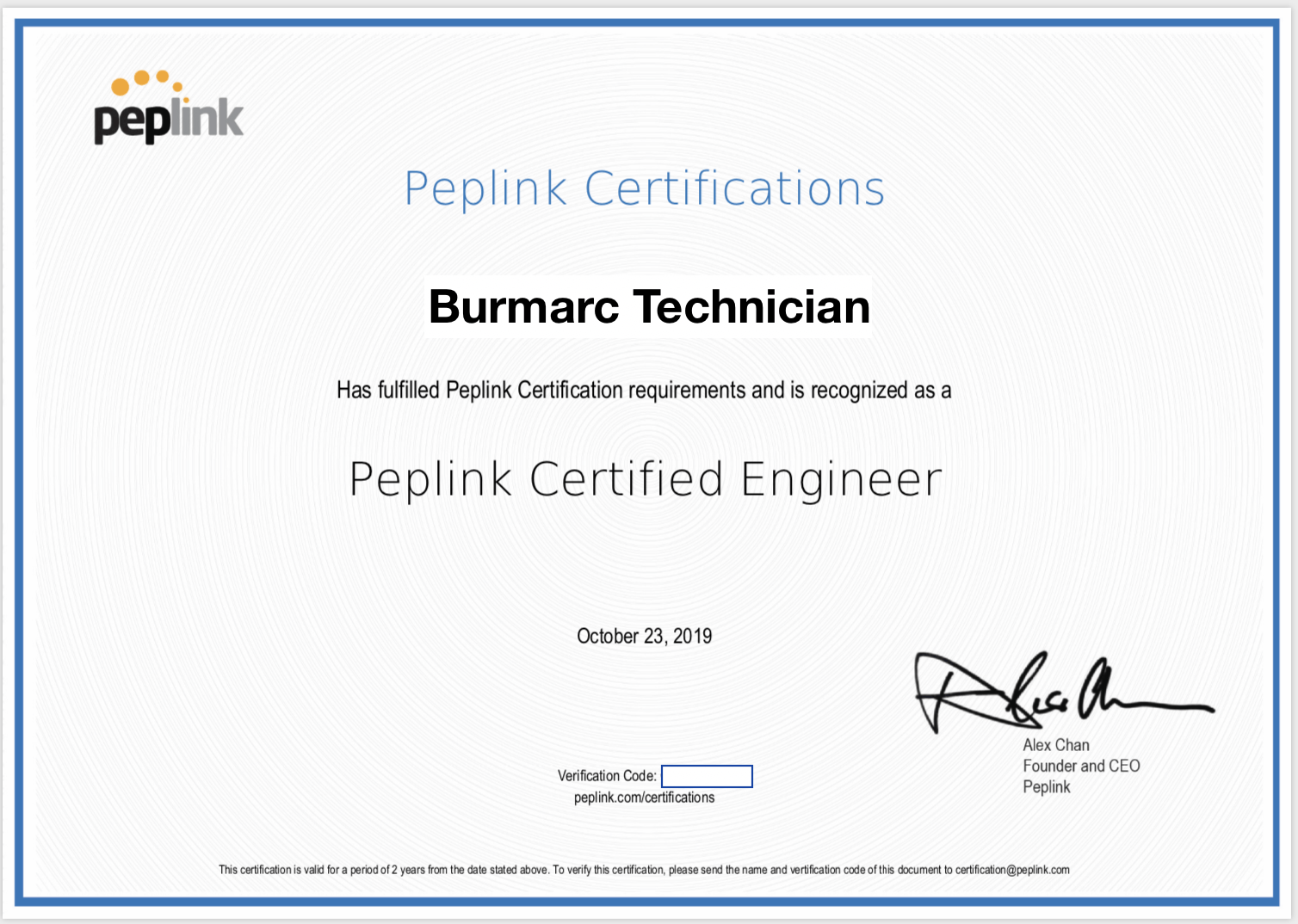 Peplink Certifications