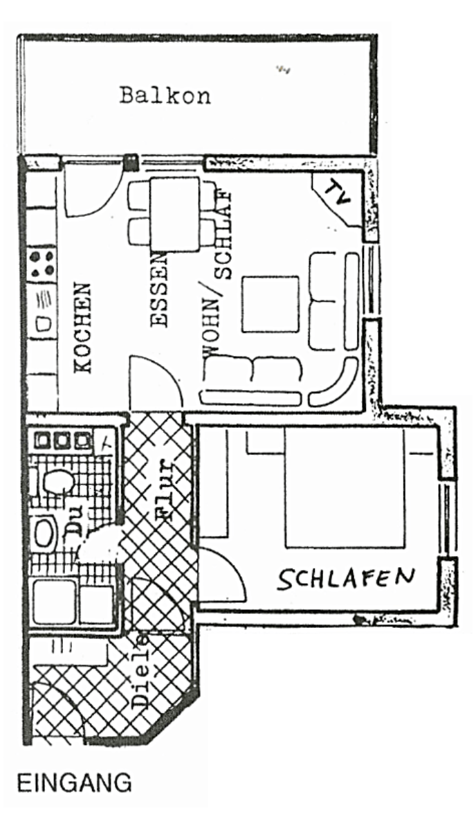 Ferienwohnung II Grundriss Pension Zur Römervilla FW II