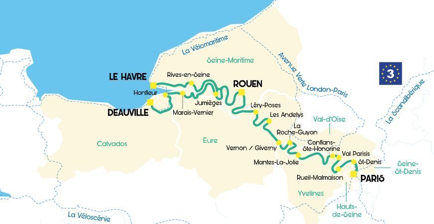 Carte-tracé-Paris-Le-Havre