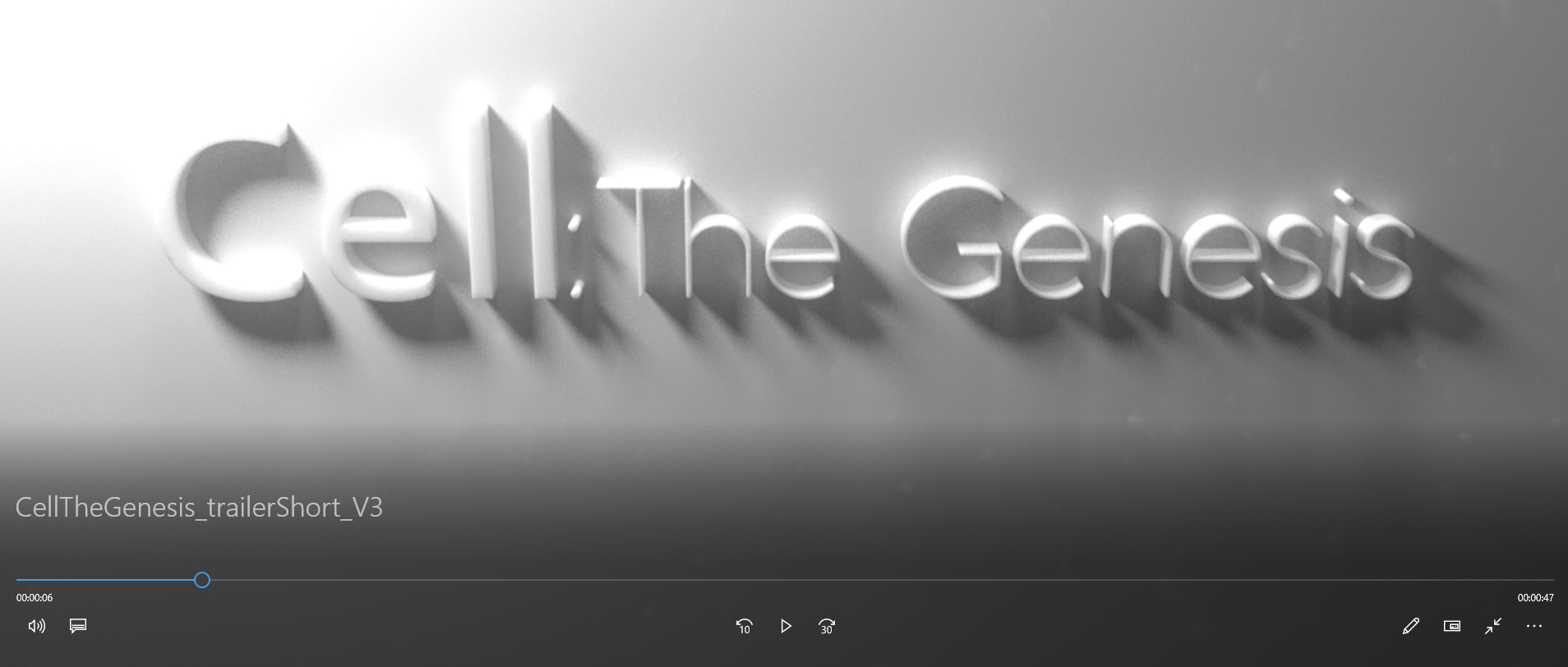 Screenshot of VR game trailer