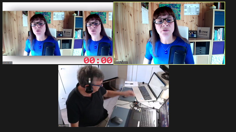 Screenshot of Dorothy Aidulis recording her talk for Pharmacology 2021