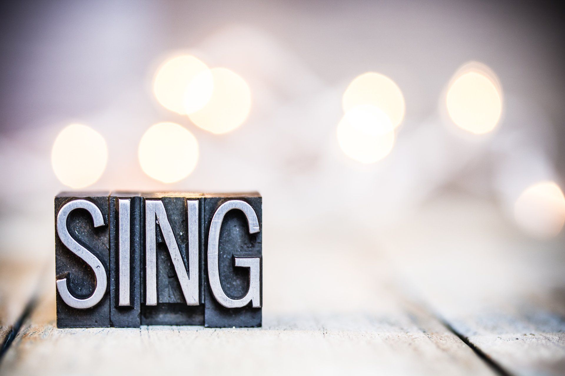 Picture of the word SING