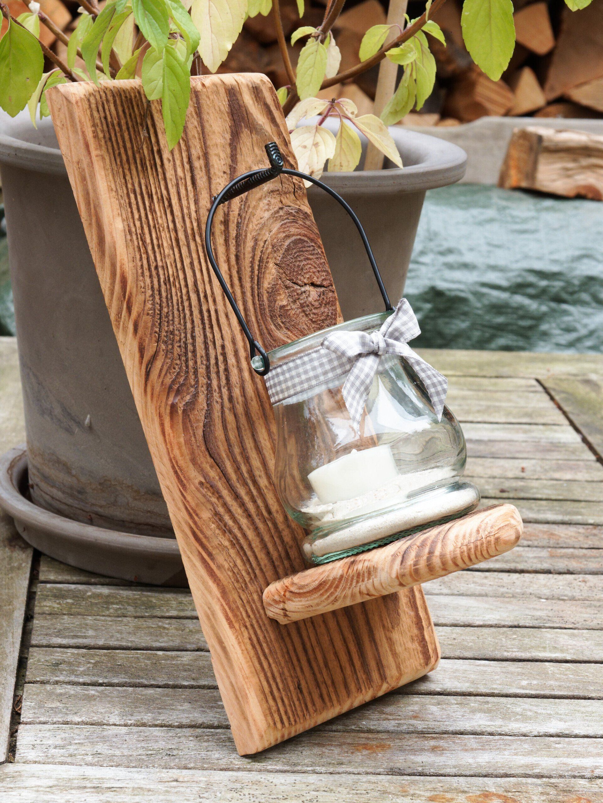 Windlicht mit Teelicht