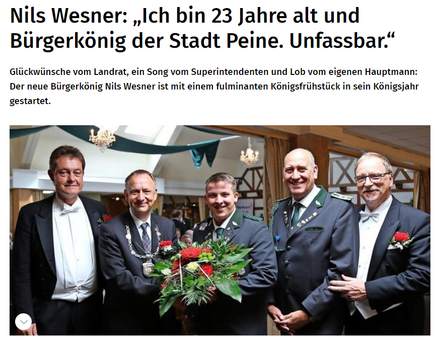 Link zum Bericht der Peiner Allgemeinen Zeitung v. 09.07.2019