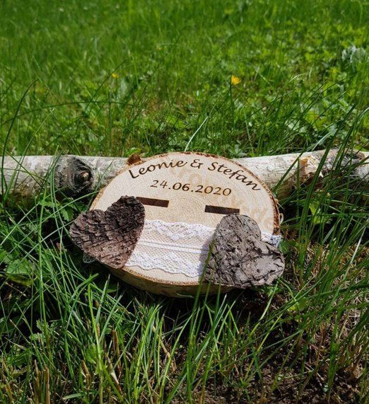 Hochzeit Gravur Ringkissen