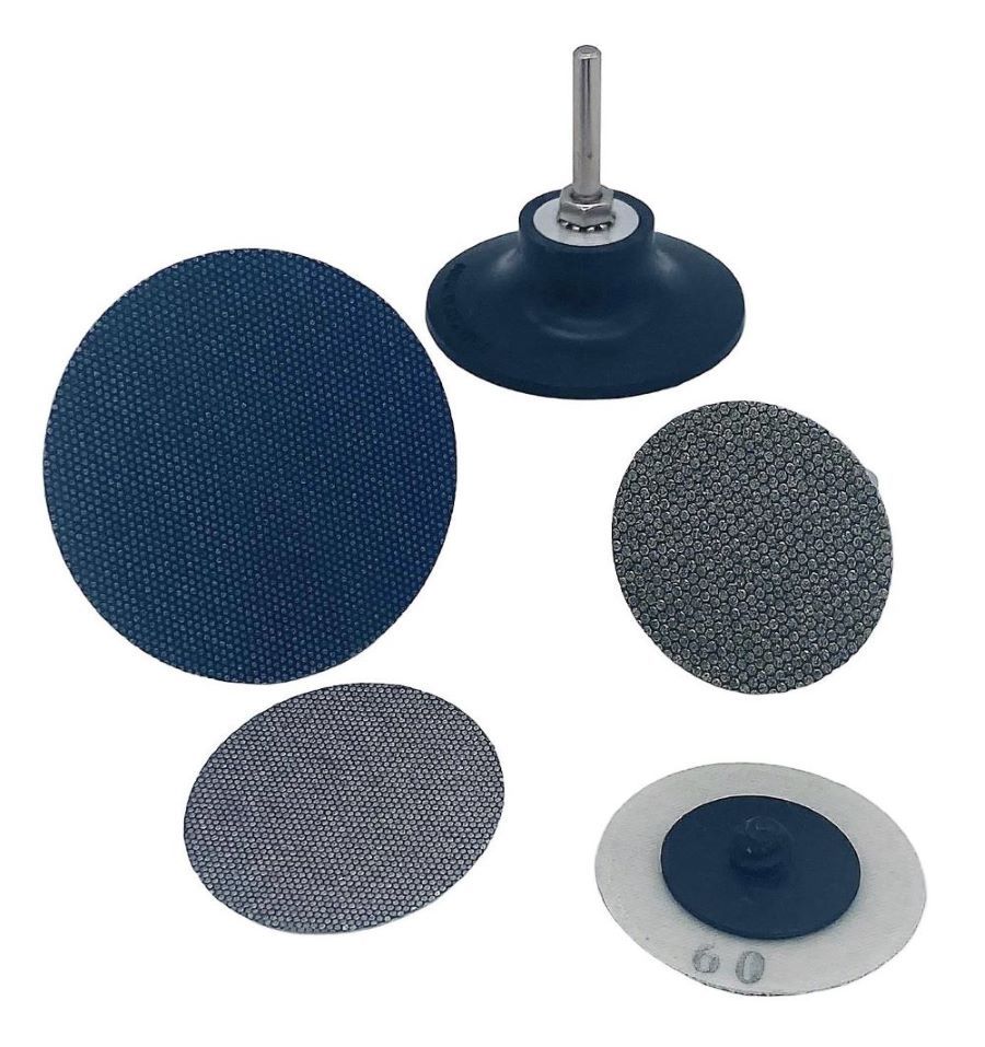 NKAS Diamant-Polierscheiben auf 50 mm und 75 mm Schnellwechsel-System mit Aufnahme Halter