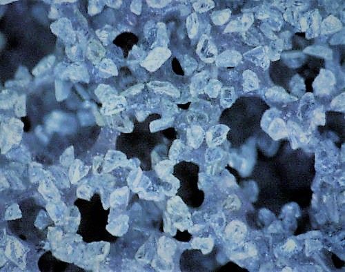 NKAS Diamant-belegte Schleifmittel Mikroskop Aufnahme mit Diamant Kornverteilung vergrößert