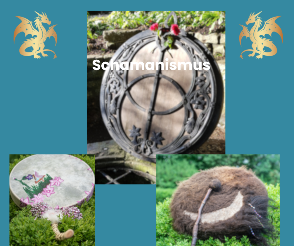 Hier siehst du ein Bild, wo zwei Trommeln drauf sind und eine Tür in Glastonbury