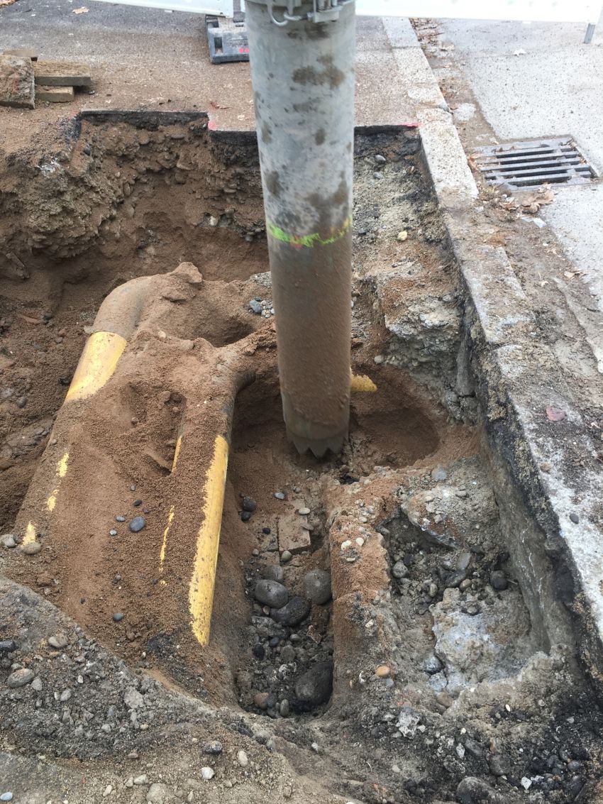 OV WB Saugbagger Gasleitung