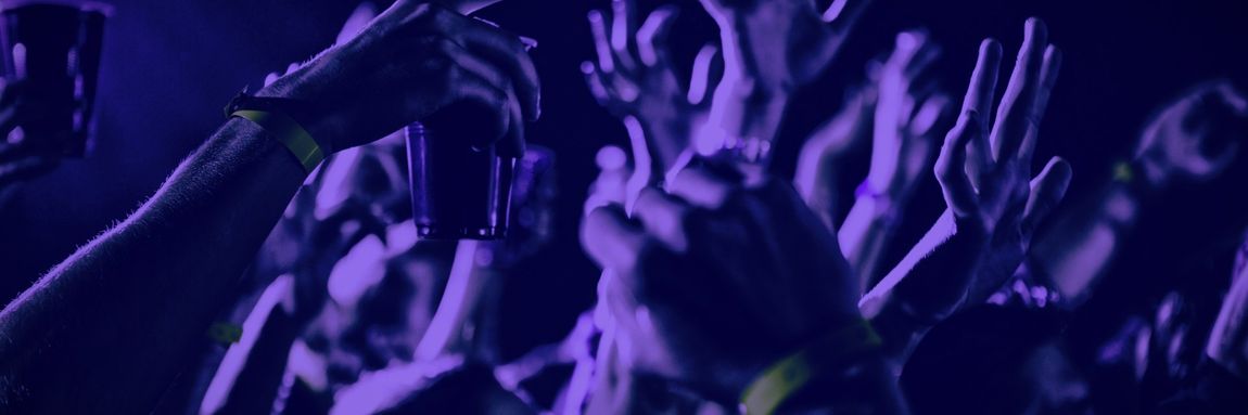 People dancing at an event.