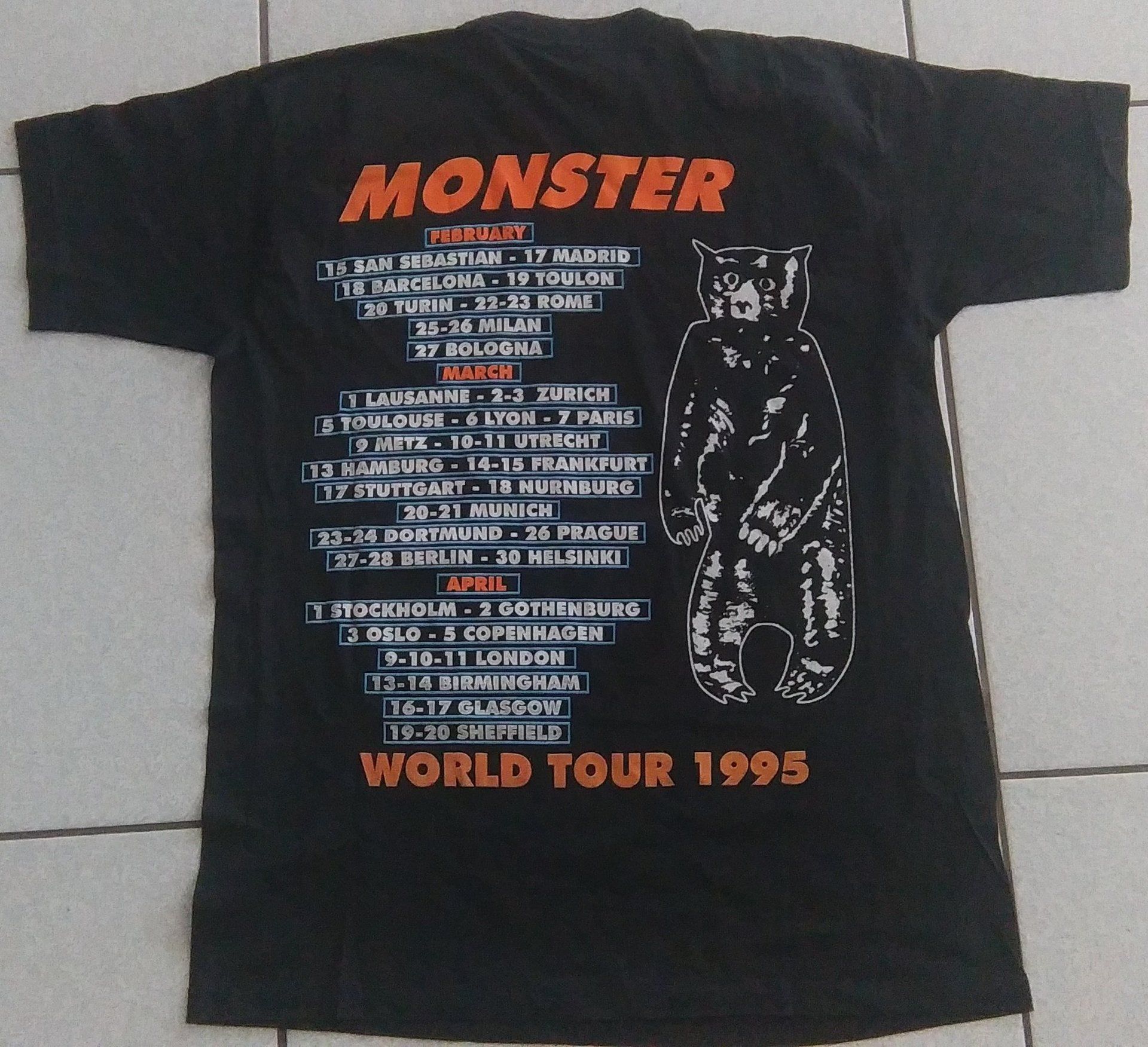 rem monster tour t shirt