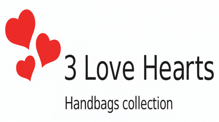 3 Love Hearts Handbags logo