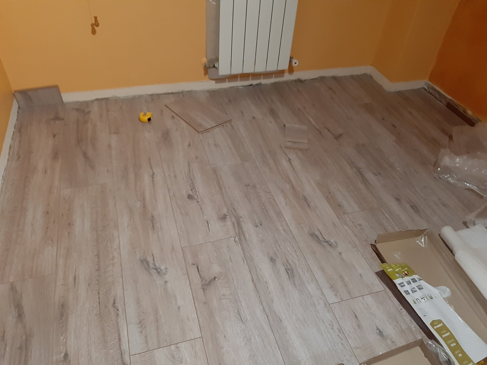 Instalación de tarima.