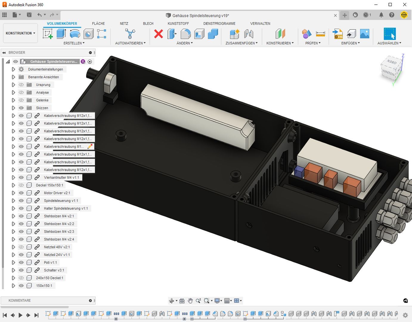 Konstruktion eines Elektrischenanschlusskasten