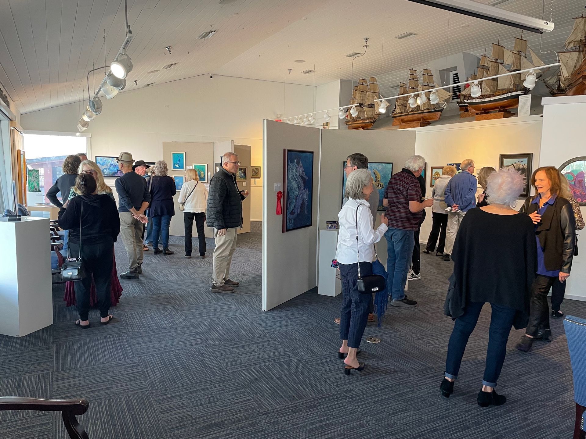 A well-attended reception for