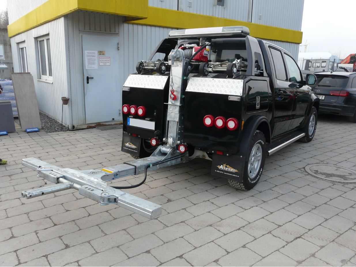 Hubbrille Bergefahrzeug Elektrofahrzeuge E-Autos Tiefgaragen Tiefgarage Rückfahrkamera